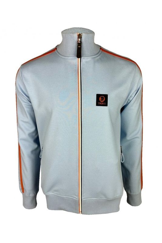 Trojan Contrast zip track top