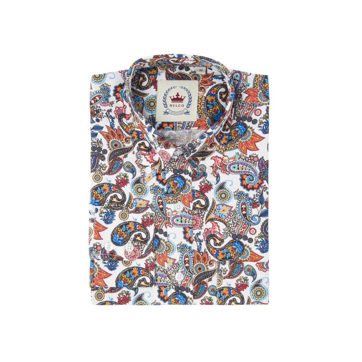 Relco White Paisley Shirt