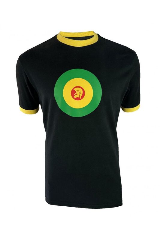 Trojan Target Ringer T-Shirt Black