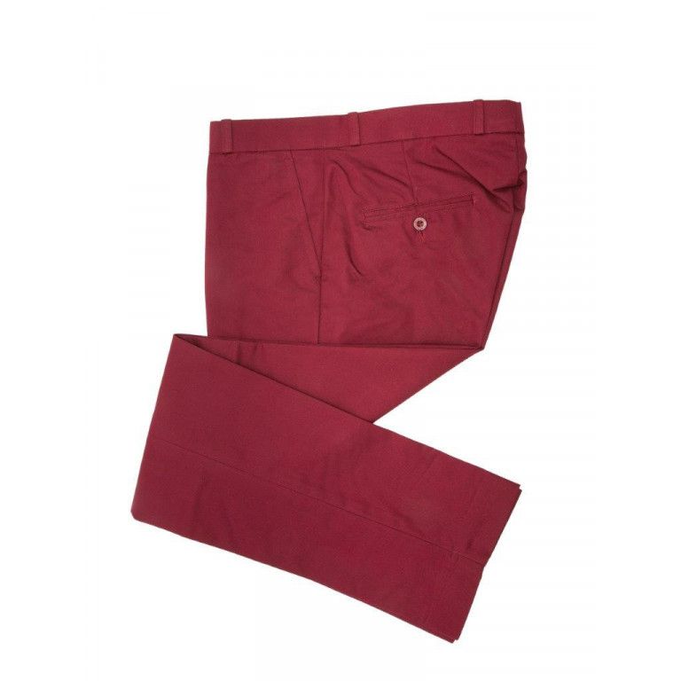 Trousers Burgundy Sta-Prest