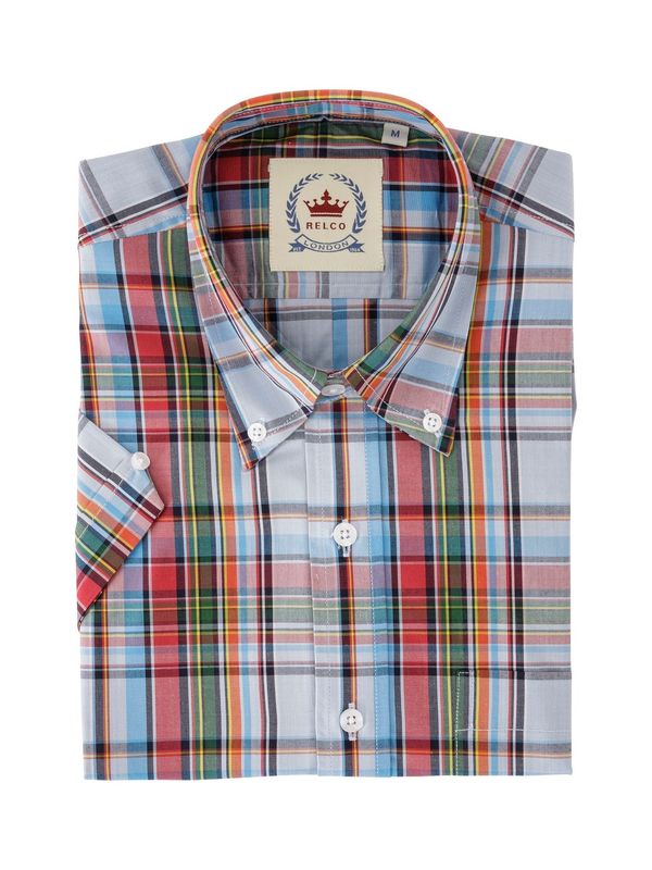 Relco Light Blue Multi Check Shirt
