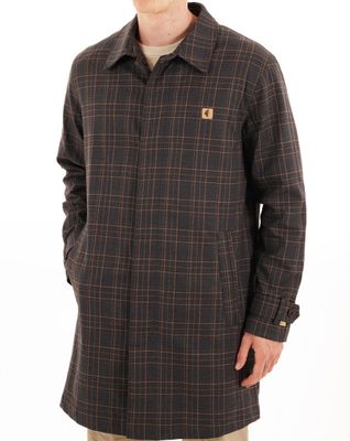 Gabicci 'Houghton' Mac Coat Charcoal Check