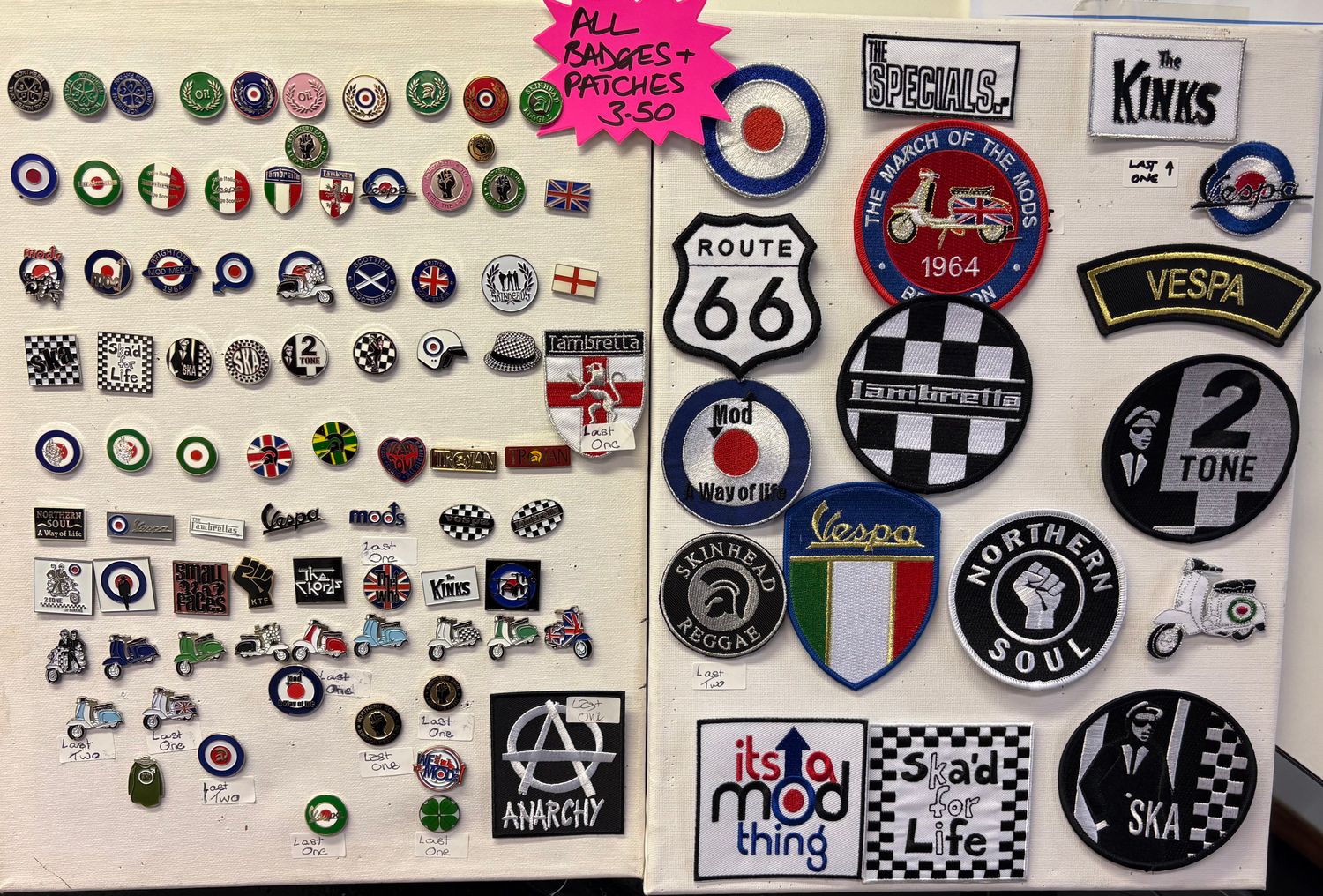 Badges & Patches - Please Call for Availability (0141 552 0066)