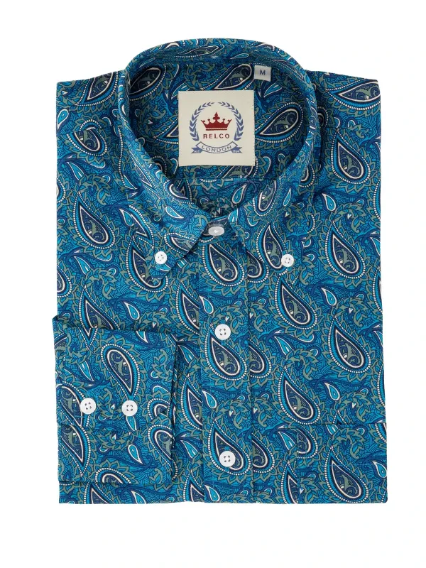 Relco Blue Paisley shirt