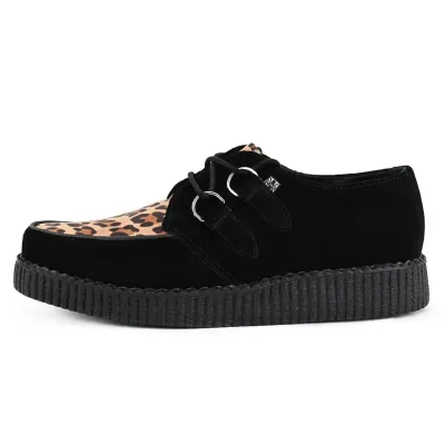 TUK Creepers Leopard Suede shoes