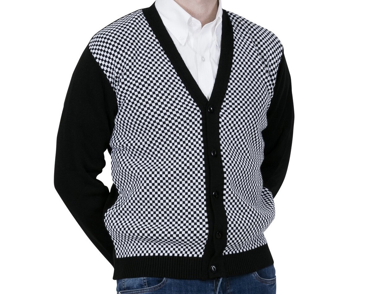 Check Cardigan