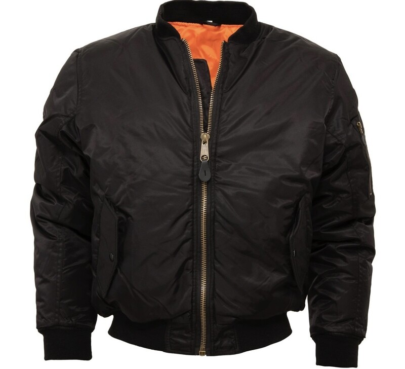 ma1 Black Bomber Jacket