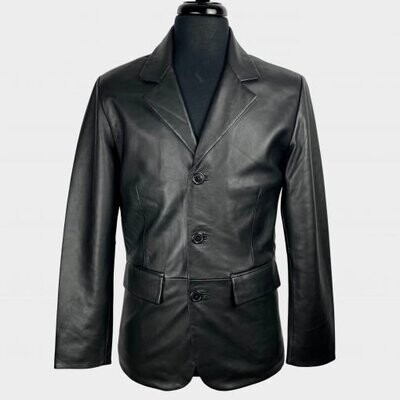 Black Leather Blazer
