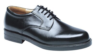 Black Leather Plain Gibson shoes