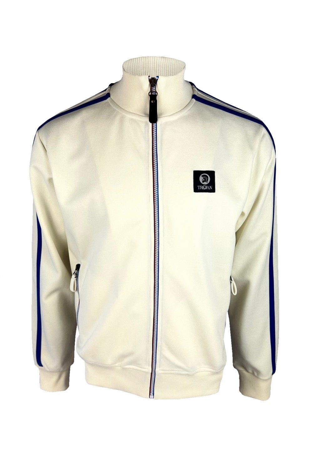 Trojan Contrast Zip Track Top Trojan Contrast Zip Track Top