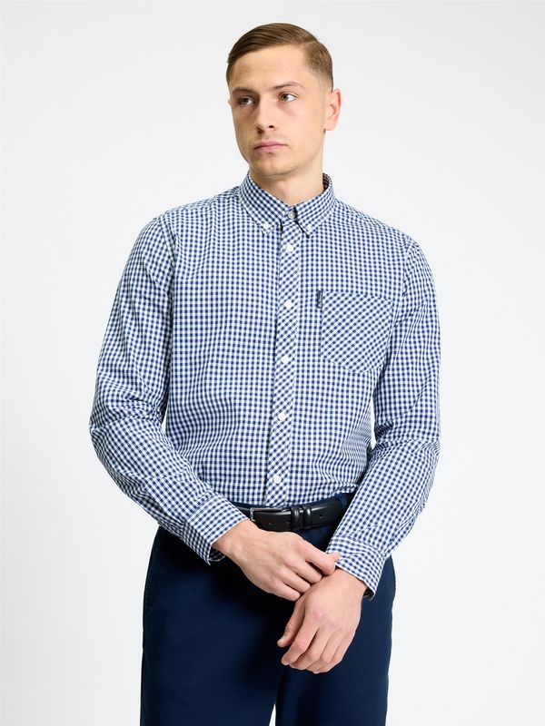 Ben Sherman Long Sleeve Gingham Dark Blue Ben Sherman Long Sleeve Gingham Dark Blue