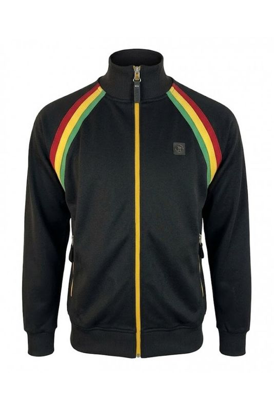 Trojan Raglan Taped Track Top Rasta
