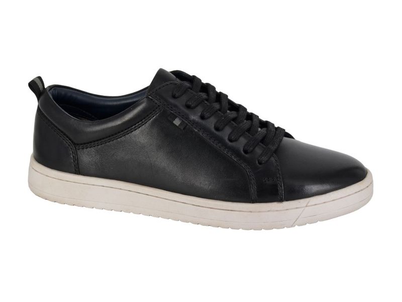 Black Leather 7 Eyelet Sports Shoe Black Leather 7 Eyelet Sports Shoe