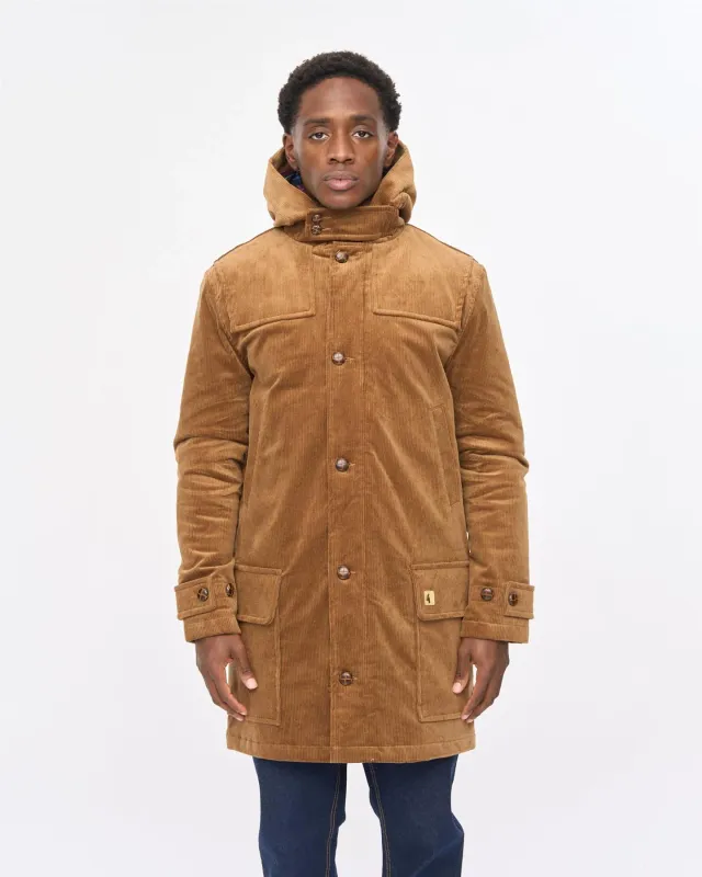 Gabicci 'Chuck' Courdroy Duffle Coat in Caramel Gabicci 'Chuck' Courdroy Duffle Coat in Caramel