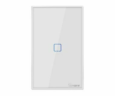 APAGADOR DE PARED TOUCH ON/OFF SONOFF T2US1C SMART INALAMBRICO WIFI, 1 INTERRUPTOR
