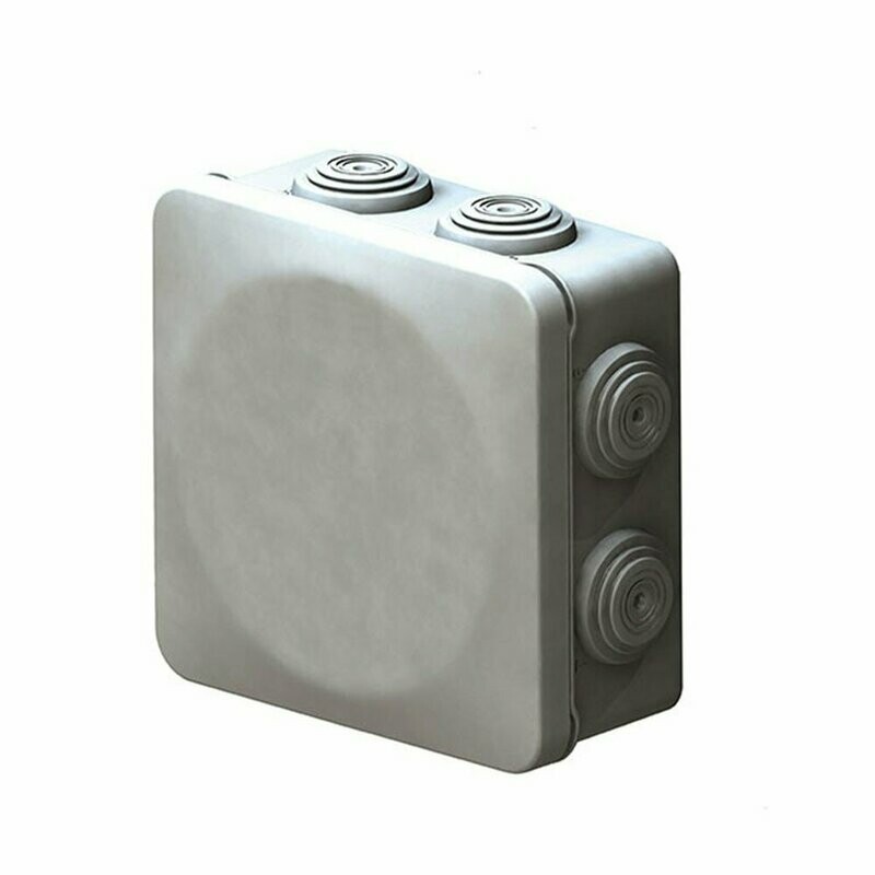 CAJA ESTANCA IP55 DIMENSIONES 80x80x45MM CON CONOS Y TAPA A PRESION WDC0808PIDEAL PARA CCTV, CAJA DE REGISTRO Y TAPA