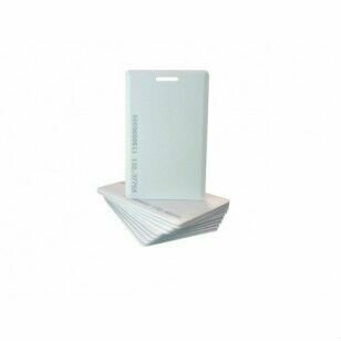 TARJETA DE PROXIMIDAD GRUESA AX-ID2 PAQUETE 10 PIEZAS 125KHZ 26 BITS TIPO CLAMSHELL CON PERFORACIÓN