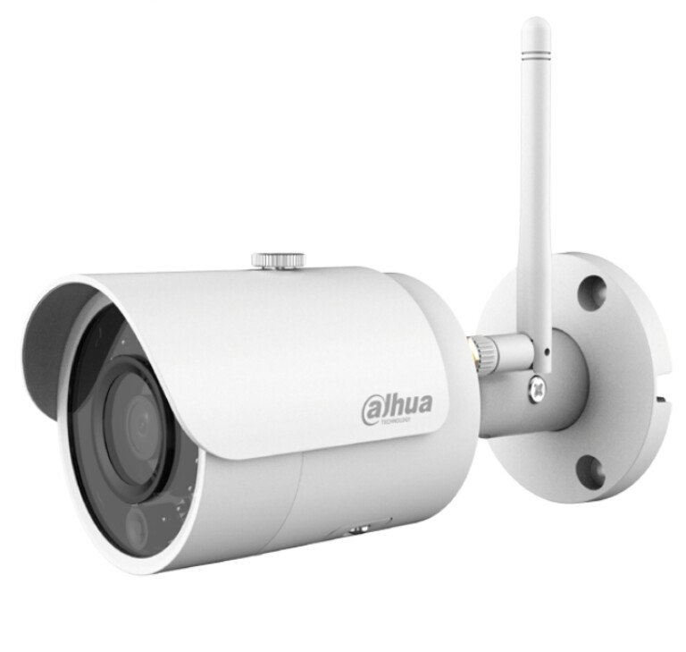 DAHUA IPC-HFW1435S-W-S2 Cámara IP bullet 4 megapíxeles WiFi / Lente 2.8 mm / Angulo de visión 97 grados / Luz ir 30 metros / HLC / IP67 / ONVIF / Ranura para MicroSD