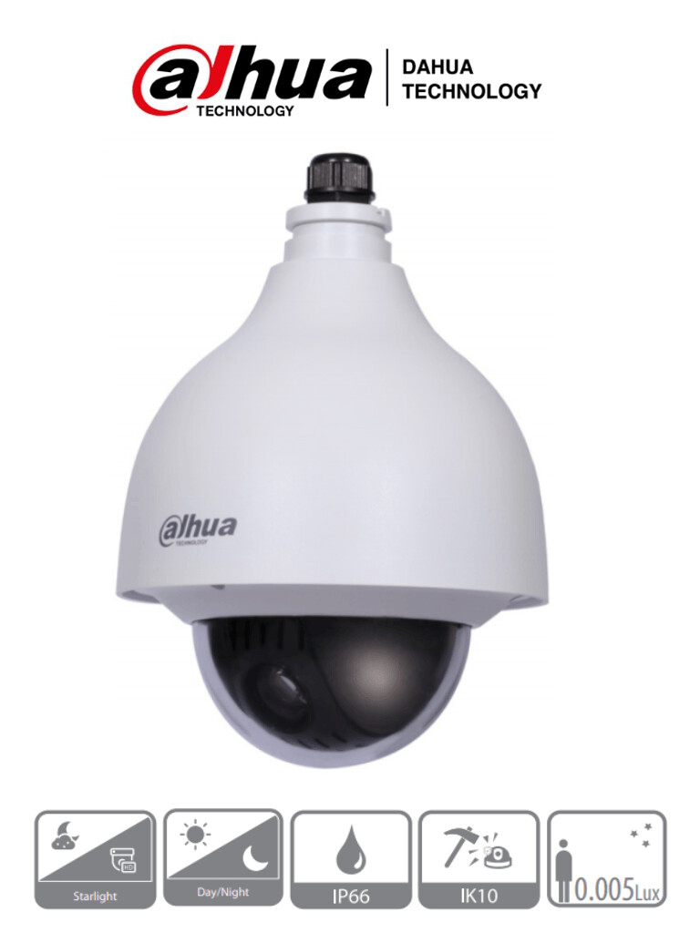 DAHUA DH-SD40215N-HC-LA - Cámara Mini PTZ HDCVI de 2 Megapíxeles