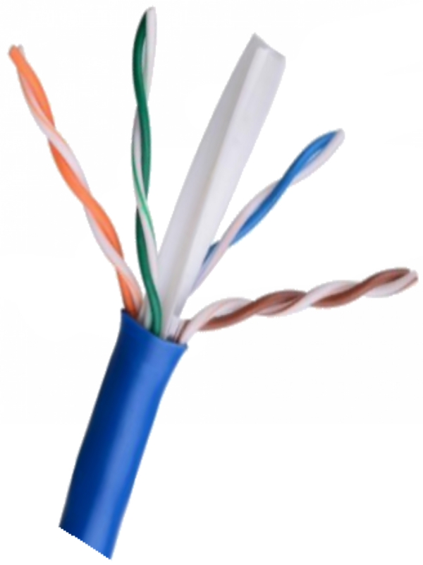SAXXON OUTP6CCA305AZ3 - Cable UTP CCA / Categoria 6 / Color azul obscuro / Interior / 305 Mts / Redes / Video / 4 Pares