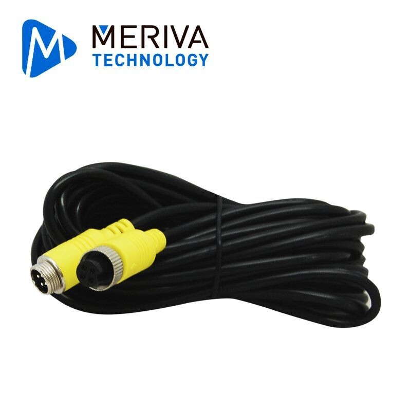 CABLE TIPO DIN DE AVIACIÓN 4 PINES SERIE ECO PARA DVRS MÓVILES MERIVA TECHNOLOGY MBCE50 5 METROS