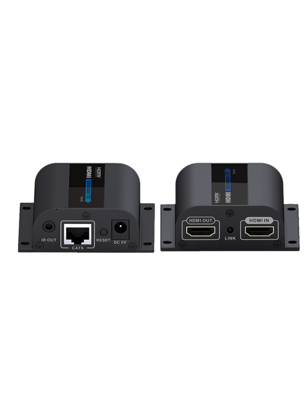 SAXXON LKV372PRO- Kit extensor de video HDMI/ Resolucion 1080p/ CAT 6/ 6A Cobre / Hasta 50 metros/ Loop HDMI en transmisor/ Transmisor IR/ Plug and play