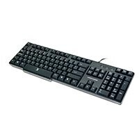 TECLADO ALAMBRICO PERFECT CHOICE RESISTENTE A DERRAMES USB NEGRO