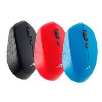MOUSE INALAMBRICO USB ACTECK COLOR NEGRO/ROJO/AZUL