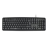 TECLADO ESTANDAR ALAMBRICO PERFECT CHOICE USB COLOR NEGRO