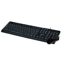 KIT DE TECLADO Y MOUSE ACTECK/USB/105 TECLAS/1000 DPI/COLOR NEGRO