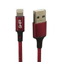 CABLE USB TIPO LIGHTNING GHIA 1M COLOR ROSA/VERDE/ROJO/AZUL/BLANCO/NEGRO