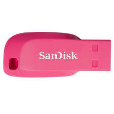 MEMORIA FLASH SANDISK CRUZER BLADE 16GB ROSA 2.0 (SDCZ50C-016G-B35PE)