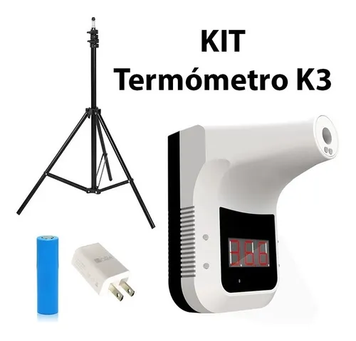 Termómetro Digital Infrarrojo Autónomo de Pared o Pedestal / ALTER K3 / Sin Contacto con Alarma / Alta Velocidad