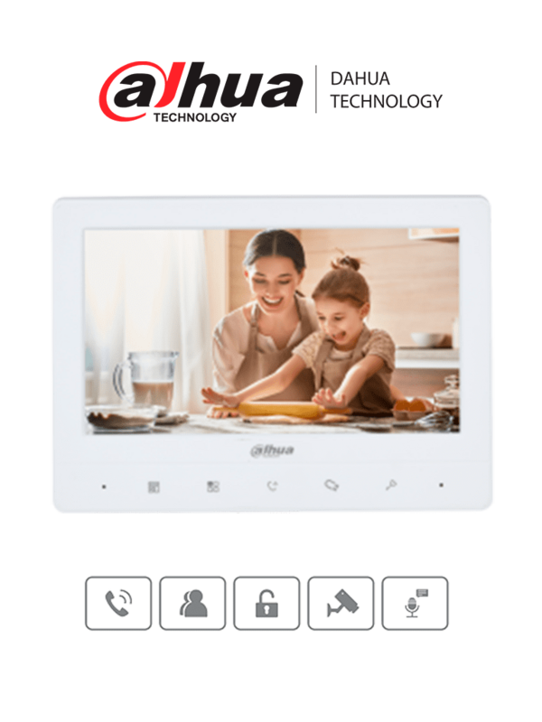DAHUA VTH1020J- Monitor analógico de 7 pulgadas compatible con KTA01 / KTA02