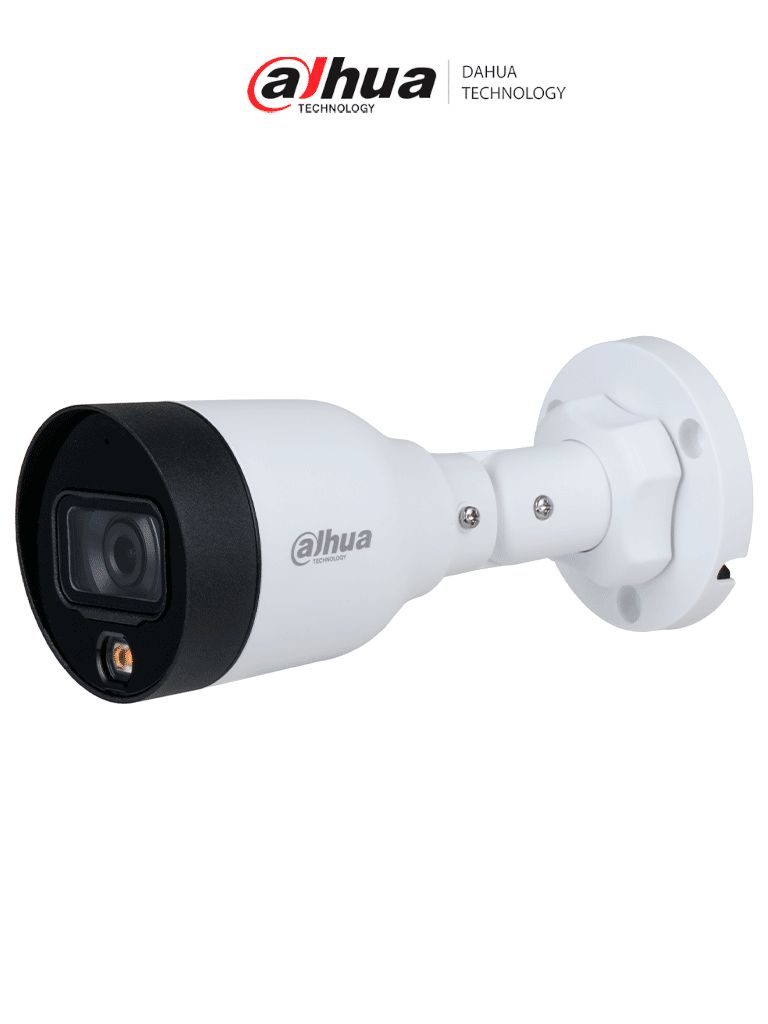 DAHUA DH-IPC-HFW1239S1-A-LED-S6 - Camara IP Bullet 2 MP/ Full Color/ 2.8 mm/ 102° de apertura/ micrófono integrado/ H.265+/ luz visible de 15 m/ IP67/ PoE /DWDR