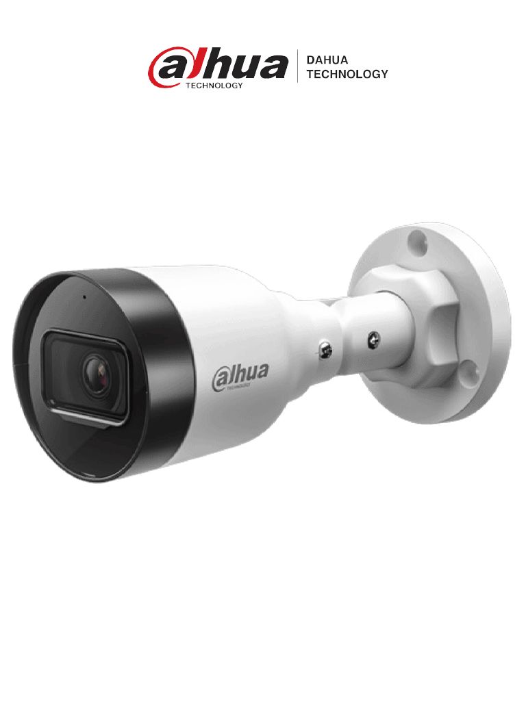 DAHUA DH-IPC-HFW1431S1-A-S6 - Cámara IP Bullet de 4 Megapíxeles lente de 2.8 mm con ángulo de visión de 104 grados, IR de 30 m, compresión H.265+, micrófono integrado, PoE, WDR real y clasificación IP
