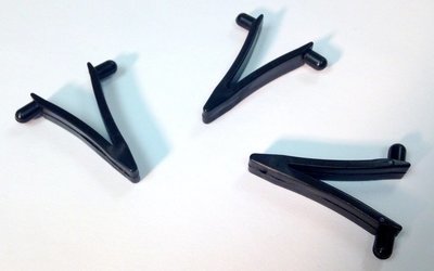 3-Pack of Butterfly "V" Clips - Black