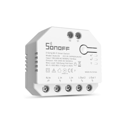 SONOFF™ DUALR3 Dual Wi-Fi  Smart Switches with 2 Way Switching, V, I, Power Metering, Safety Load Cutoff on Over Load / Over Voltage