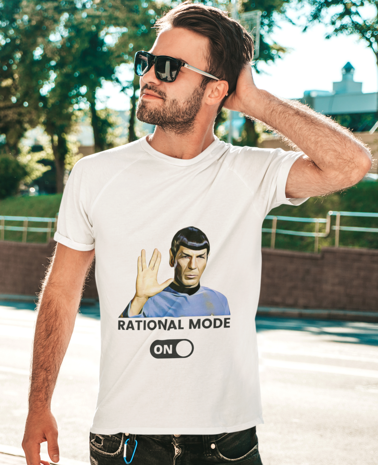 Rational Mode On - Half Sleeve Round Neck T-Shirt M/F