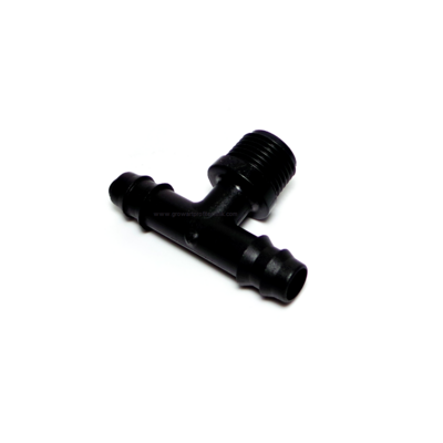 T-Stück Adapter / Verbinder 2x 12/16mm 1x 1/2 Zoll AG