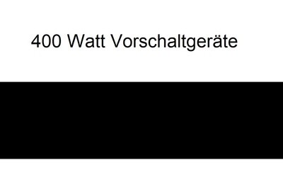 VSG - Ballast 400 Watt