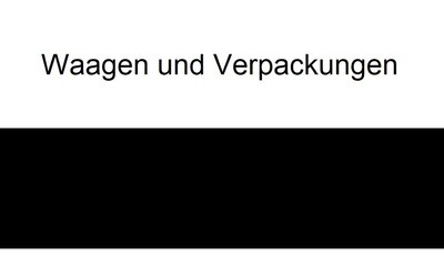 Packing - Scales
