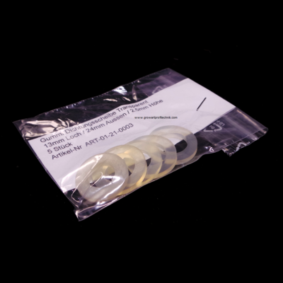 Gummi Dichtung / Dichtungsringe 13/24mm 5 Stück