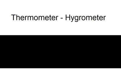 Thermometer - Hygrometer