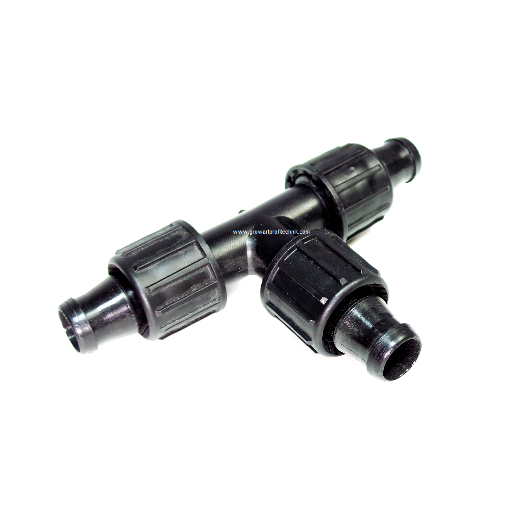 T-Stück mit Klemm-Verschraubung 3x 16mm