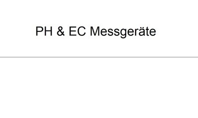 PH &amp; EC Meters