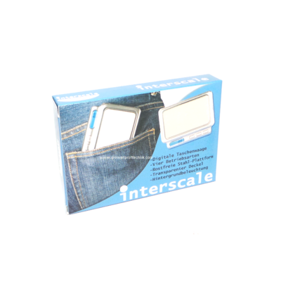 INTERSCALE - 400g x 0.1g Digitalwaage Silber