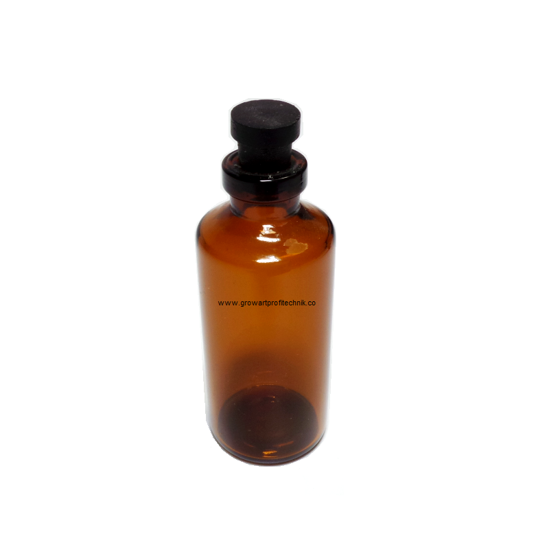 Glasflasche mit Gummistopfen 14ml - 23x56mm