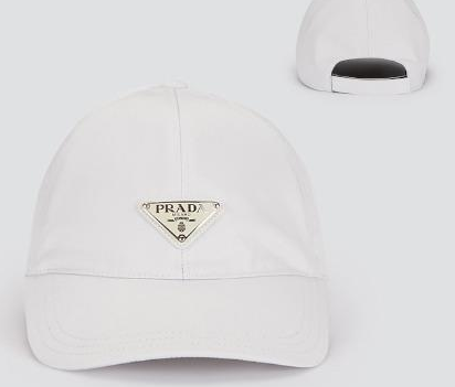 PRADA Triangle logo-plaque nylon baseball cap PRADA Triangle logo-plaque nylon baseball cap