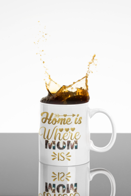 Home is Where Mom Is Collage 11 oz Mug